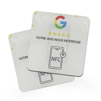 Base NFC de 13.56mhz para Redes Sociales, Escaneo de Códigos QR, Exhibición de Menús en Mesa de Acrílico PVC, Base NFC