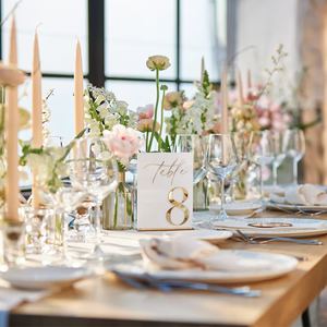 White Acrylic 3D Gold Mirror <strong>Table</strong> Signs Wedding Decor <strong>Table</strong> <strong>Numbers</strong> with Stands Acrylic Wedding Mirror <strong>Table</strong> Setting <strong>Numbers</strong> - Product Image 2