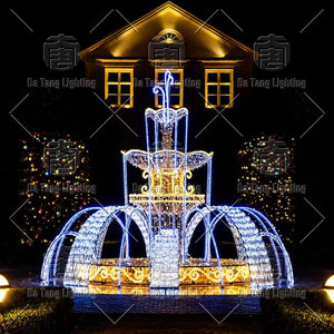 Lumières décoratives de Noël en forme de fontaine pour l'extérieur - Product Image 3