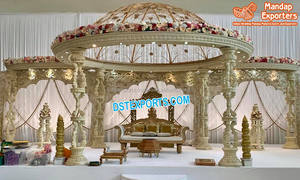 LA artesanía de madera antigua tema al aire libre boda Mandap NY estrella bigote boda Mandap para bodas al aire libre NZ - Product Image 2