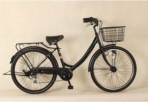 <span class=keywords><strong>Bicicleta</strong></span> Urbana Elegante para <span class=keywords><strong>Mujer</strong></span>, de 24 Pulgadas, Estilo <span class=keywords><strong>Vintage</strong></span>, 6 Velocidades, Horquilla de Acero, Material de Canasta, <span class=keywords><strong>Bicicleta</strong></span> Urbana para Damas - Product Image 2