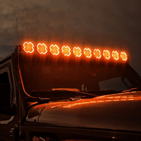 Barra de Luces LED Ámbar Modular Enlazable Súper Brillante de 42 Pulgadas para Techo, para Wrangler, Bronco, Toyota Tacoma, Ranger, Gladiator, Todoterreno 4x4