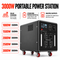 Générateur solaire 1000W-3000W à onde sinusoïdale pure, station d'alimentation portable LiFePO4 pour usage domestique et extérieur