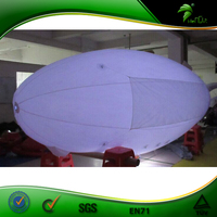 Zeppelin RC gonflable fabriqué en usine professionnelle, dirigeable RC en plein air, avion à l'hélium publicitaire avec lumière LED
