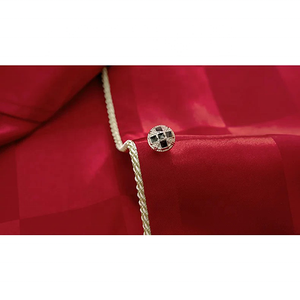 2025 Custom Logo <strong>Christmas</strong> <strong>Pyjamas</strong> Women Plus Size Unisex Blank Silk Satin Red Girls Matching <strong>Christmas</strong> Pajamas Sets <strong>Couple</strong> - Product Image 3