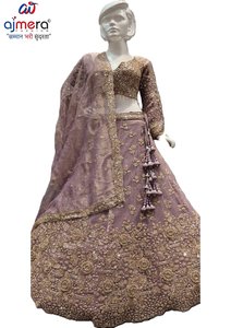 Designer Modern Bridal <b>Lehenga</b> for <b>Women</b> Party Wedding Wear Elegant Ethnic Reversible Quick Dry All Seasons Regular Fit Dress - Product Image 4