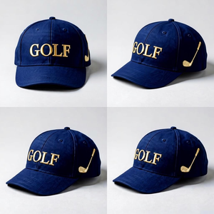 Servizio OEM/ODM, Cappello da Baseball Vintage in Cotone Blu Navy con Logo Ricamato Personalizzato, 6 Pannelli, per Uomo, Stile Sportivo, Vendita all'Ingrosso - Product Image 4