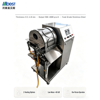 Machine automatique de fabrication de feuilles de samosas et de wrappers de lumpia, 500-4000 pièces par heure, épaisseur 0,3 mm-4 mm, chauffage au gaz/électrique, usage commercial