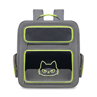 Sac à dos de transport pour animaux de compagnie pliable et imperméable avec roues, en maille PU respirante, grande capacité, sac de voyage classique pour chats