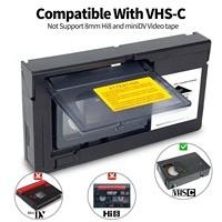 Boîte de conversion de cassettes rétro, adaptateur VHS vers VHSC MP3, incompatibles avec les cassettes vidéo MiniDV/Hi8