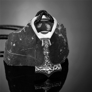 Viking Thor's Hammer Pendant Stainless Steel Bottle Opener Necklace 60cm <b>Chain</b> Gift Jewelry - Product Image 4