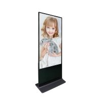 Écran publicitaire vertical intelligent de 50 pouces, kiosque sans fil, totem en aluminium, lecteur multimédia OEM 4K, moniteur d'affichage numérique