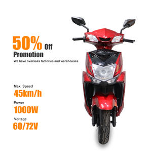 Alta potencia 1000W BLDC Ciclomotor eléctrico Scooter Racing Motocicleta 60V 72V 20Ah con descuento de media - Product Image 6