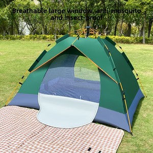 Tente de <span class=keywords><strong>camping</strong></span> transfrontalière entièrement automatique quatre saisons 200x200cm, épaissie, imperméable, double couche, pour 34 personnes, simple/double - Product Image 1