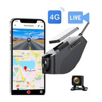 Système de surveillance de la conduite avec caméra avant et arrière, point d'accès Wi-Fi 4G, vidéo en direct, suivi GPS, caméra de voiture à double objectif, dashcam IA JX19 pour voiture et taxi
