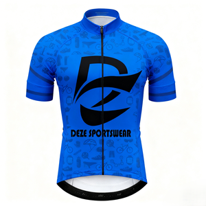 Maillot de cyclisme à manches courtes personnalisé, respirant, à séchage rapide, imprimé par sublimation, pour équipe unisexe, événements routiers et en plein air - Product Image 1