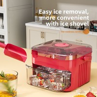 Moule à glaçons à pression, boîte à glaçons, moule en plastique facile à démouler, grande capacité de stockage de glace pour usage domestique