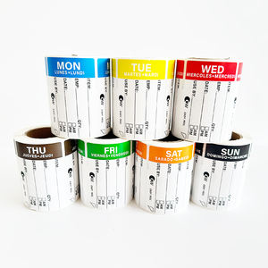 Brillante restaurante cocina Oficina planificador fecha etiqueta <span class=keywords><strong>lunes</strong></span> domingo día puntos alimentos etiquetas semana pegatinas <span class=keywords><strong>para</strong></span> promoción Uso de comestibles - Product Image 2