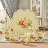 Ensemble de café en céramique au design rose de Dubaï, prix bas, fabriqué par un fabricant professionnel