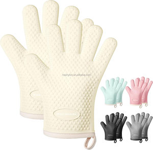 Guantes <span class=keywords><strong>de</strong></span> Silicona Impresos Aptos para Alimentos, Resistentes al Calor, para Barbacoa, <span class=keywords><strong>Horno</strong></span> y Repostería - Product Image 4
