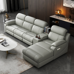 <span class=keywords><strong>Canapé</strong></span> <span class=keywords><strong>électrique</strong></span> italien moderne en cuir véritable, multifonctionnel, avec fonction inclinable <span class=keywords><strong>électrique</strong></span>, combinaison d'angle en métal – Offre Spéciale - Product Image 4