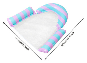 Lettino Gonfiabile 3-in-1 per Piscina, Amaca Galleggiante Multifunzione per Adulti, Materassino Galleggiante per Piscina, Spiaggia e <span class=keywords><strong>Mare</strong></span> - Product Image 5