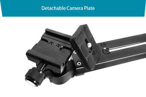Glissière de caméra détachable, très stable, pour le voyage, avec plaque de dégagement rapide et niveau à bulle, compatible avec les objectifs de 600 à 800 mm - Product Image 4