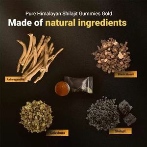 Gummies OEM HIMALAYAN SHILAJIT GOLD : Améliorez l'énergie, la santé cardiaque et circulatoire – Gummies Shilajit 100 % naturels et purs de l'Himalaya en vente - Product Image 3