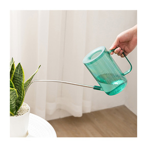 Garden Tools Transparent Plastic Garden Watering Pots Exquisite Decorative Watering Can