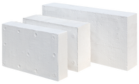 Panneau en silicate de calcium industriel de 25 à 150 mm, haute densité, ignifuge, pour la doublure des fours et des fours à haute température