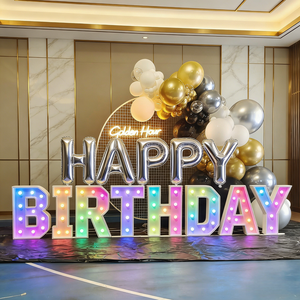 Lettres lumineuses LED autoportantes pour la <span class=keywords><strong>location</strong></span> d'événements, les centres commerciaux, les décorations scolaires - Taille et couleur personnalisables, télécommande - Product Image 6