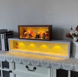 Star <span class=keywords><strong>People</strong></span> Blind Box Doll Figurite Collection Display Illuminated Storage <span class=keywords><strong>Shadow</strong></span> Box Frame - Product Image 1