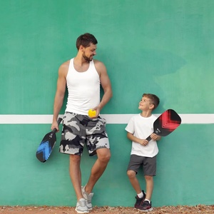Ensemble de raquettes de pickleball en fibre de carbone de haute qualité, légères, sans bordure, noyau en nid d'abeille, approuvées USAPA, pour le divertissement - Product Image 5