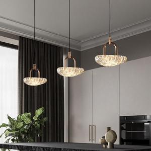 Moderna lampada <span class=keywords><strong>a</strong></span> <span class=keywords><strong>sospensione</strong></span> <span class=keywords><strong>a</strong></span> LED 9 luci ingresso ingresso Foyer lampadario <span class=keywords><strong>a</strong></span> soffitto lungo <span class=keywords><strong>a</strong></span> strati con paralume in acrilico D50CM - Product Image 2