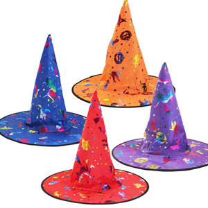 SOLPOP Sombrero de Bruja para Halloween, para Mujeres, Hombres y Niños, Sombrero de Mago para Mujer, Gorro de Bruja Unisex, Disfraz de Cosplay, Accesorio para Fiestas - Product Image 2
