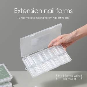 Dụng cụ làm móng acrylic dạng khuôn kép MR Nail, logo tùy chỉnh, khuôn kép hai lớp đáy và mặt trên, bán buôn đầu móng dạng khuôn kép - Product Image 6