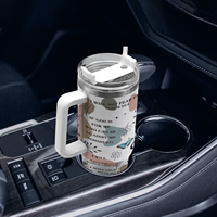 Toptan özelleştirilmiş İsa İnanç İncil Verse dini baskı ben tanrı Tumbler 40oz hıristiyan hediyeler fincan bir çocuk