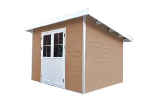 D Series WPC wood plastic composite structure Aluminium shed tool house with sheds storage outdoor wpc garden shed