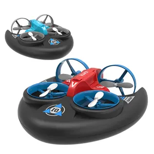 Drone RC Pesawat Terbang Quadcopter, Pesawat Terbang, Pesawat Quadcopter Air-Ground-Water 3-IN-1 Tumbling Stunt