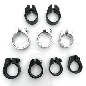Seatpost <b>Clamp</b> 27.2 31.8 34.9mm Aluminum Mountain Bike Lockout <b>Clamp</b> Black Silver Gray Universal - Product Image 2