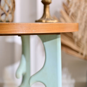 INNOVA European Modern Decorative <b>Round</b> <b>Wooden</b> <b>Coffee</b> <b>Table</b> with Panel Design for Living Room Home Furniture - Product Image 5