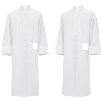 Nouvelle Robe de Cosplay d'Avocat Médiéval, Vêtement Sacerdotal Gothique, Cape Longue de Chorale d'Église pour Costume de Spectacle d'Halloween