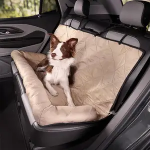 Capa de proteção para assento de carro e cachorro, colchão à prova d'água para transporte de animais de estimação, protetor de tapete para cachorro com apoio de braço intermediário, produtos para cães