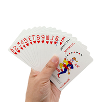 Cartes à jouer classiques écologiques durables en papier recyclé de luxe avec logo personnalisé recto-verso (54 cartes)