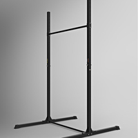 Barra de dominadas ajustable de acero, soporte para paralelas, estación de entrenamiento fitness para uso doméstico, estabilizador, soporte para flexiones, barra horizontal