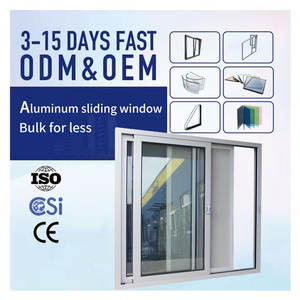 Fenêtres coulissantes en aluminium à double vitrage insonorisées et à économie d'énergie, résistantes aux ouragans, pour l'Australie, fenêtre coulissante 60 x 60 - Product Image 1