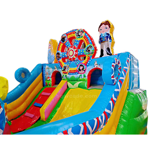 Castillo Inflable con Tobogán y Bloques de Construcción, Casa Inflable con Tobogán y Soplador para Niños y Adultos en Venta - Product Image 6