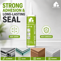 Scellant silicone neutre 300 ml, élastique durable, sans rétrécissement, non corrosif, pour l'installation de murs rideaux et de fenêtres