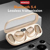 Casque sans fil MINISO M61 à réduction de bruit, son stéréo HiFi sans perte, casque sport OWS avec traduction IA