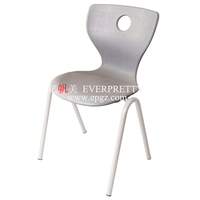 Chaise en plastique pour enseignants d'élèves d'école à hauteur réglable et mobile de conception simple